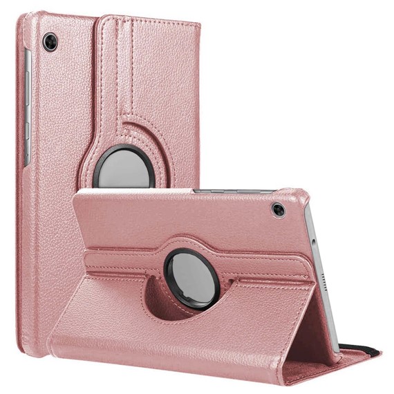 Microsonic Lenovo Tab M10 TB-X505F 10 1 Kılıf ZA4G0072TR 360 Rotating Stand Deri Rose Gold 1