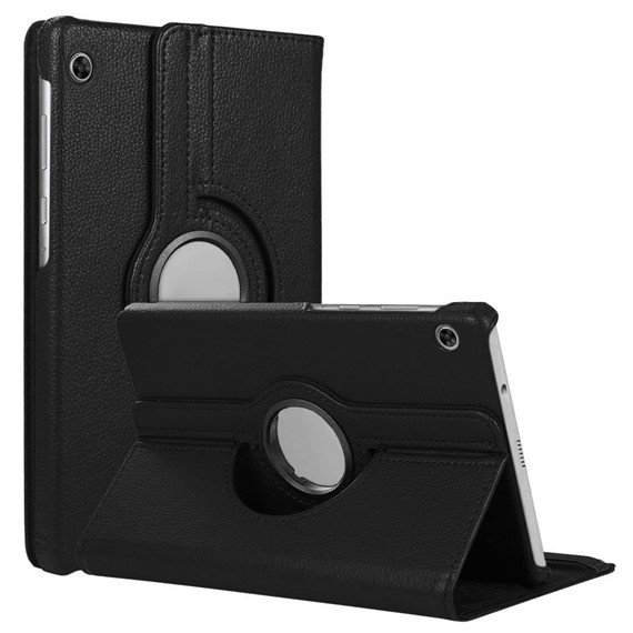 Microsonic Lenovo Tab M10 TB-X605F 10 1 Kılıf ZA480027TR 360 Rotating Stand Deri Siyah 1