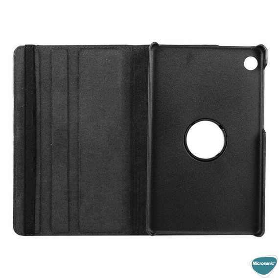 Microsonic Samsung Galaxy Tab A8 X200 Kılıf 360 Rotating Stand Deri Gold 5