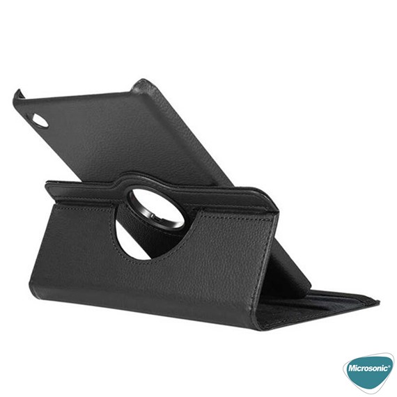 Microsonic Samsung Galaxy Tab A8 X200 Kılıf 360 Rotating Stand Deri Gold 6