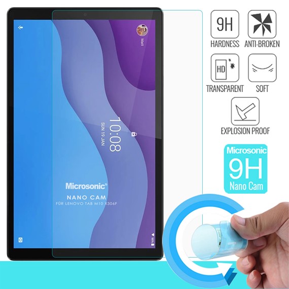 Microsonic Lenovo Tab M10 TB-X306F 10 1 TRZA6W0026TR Nano Glass Cam Ekran Koruyucu 1