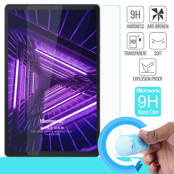 Microsonic Lenovo Tab M10 Plus TB-X606F 10 3 ZA5T0215TR Nano Glass Screen Protector 1