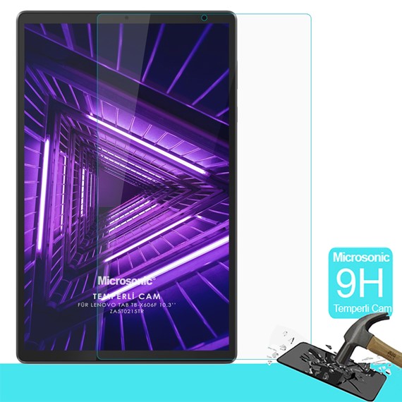 Microsonic Lenovo Tab M10 Plus TB-X606F 10 3 ZA5T0215TR Tempered Glass Screen Protector 1