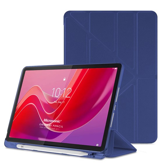 Microsonic Lenovo Tab M11 Kılıf Origami Pencil Lacivert 1