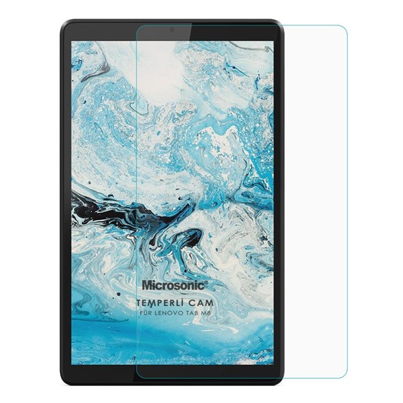 Microsonic Lenovo Tab M8 TB-8505F 8 ZA5G0100TR Tempered Glass Cam Ekran Koruyucu 2