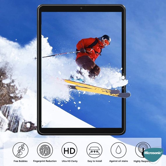 Microsonic Lenovo Tab M8 TB-8505F 8 ZA5G0100TR Tempered Glass Cam Ekran Koruyucu 4