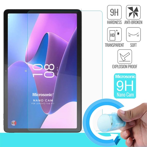 Microsonic Lenovo Tab P11 Pro 2 Nesil ZAB50094TR Nano Glass Cam Ekran Koruyucu 2