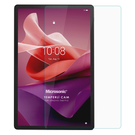 Microsonic Lenovo Tab P12 Tempered Glass Cam Ekran Koruyucu 1