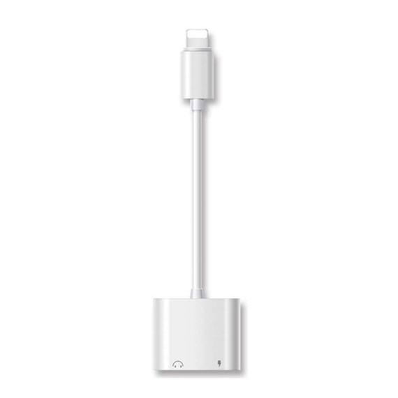 Microsonic Lightning to 3 5mm Adapter Kablo iPhone Ses Aux Kablo Dönüştücü Adaptör Beyaz 1