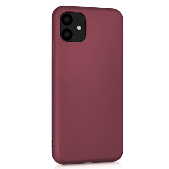 Microsonic Matte Silicone Apple iPhone 11 6 1 Kılıf Mor 2