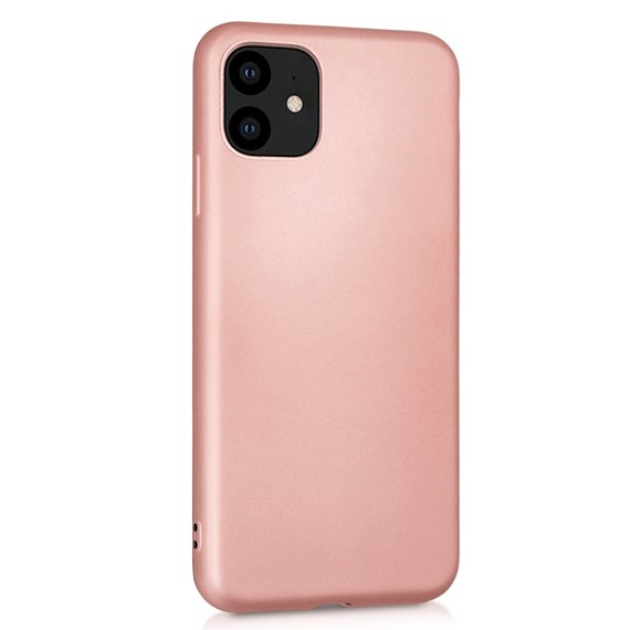 Microsonic Matte Silicone Apple iPhone 11 6 1 Kılıf Rose Gold 2