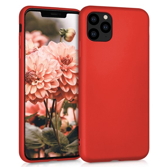 Microsonic Matte Silicone Apple iPhone 11 Pro 5 8 Kılıf Kırmızı 1