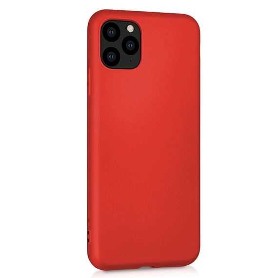 Microsonic Matte Silicone Apple iPhone 11 Pro Max 6 5 Kılıf Kırmızı 2