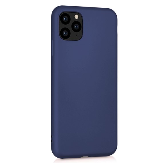 Microsonic Matte Silicone Apple iPhone 11 Pro Max 6 5 Kılıf Lacivert 2