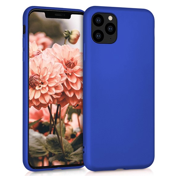 Microsonic Matte Silicone Apple iPhone 11 Pro Max 6 5 Kılıf Mavi 1