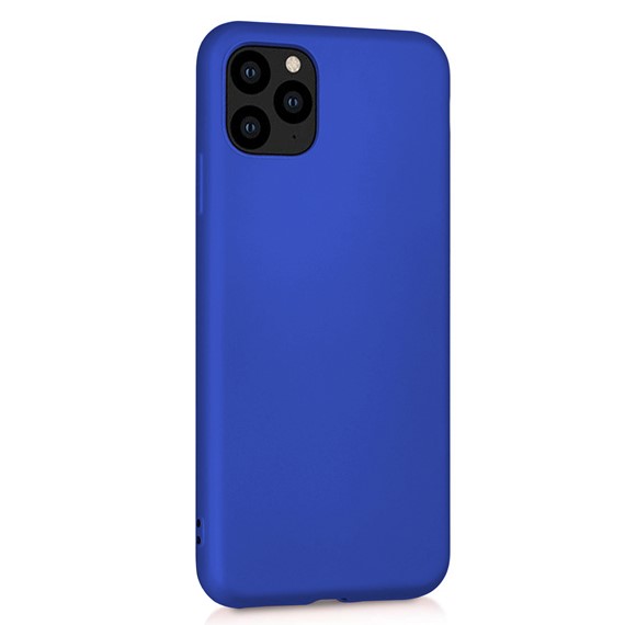 Microsonic Matte Silicone Apple iPhone 11 Pro Max 6 5 Kılıf Mavi 2