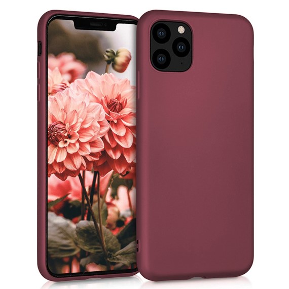 Microsonic Matte Silicone Apple iPhone 11 Pro Max 6 5 Kılıf Mor 1