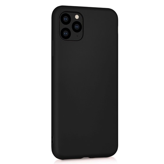 Microsonic Matte Silicone Apple iPhone 11 Pro Max 6 5 Kılıf Siyah 2