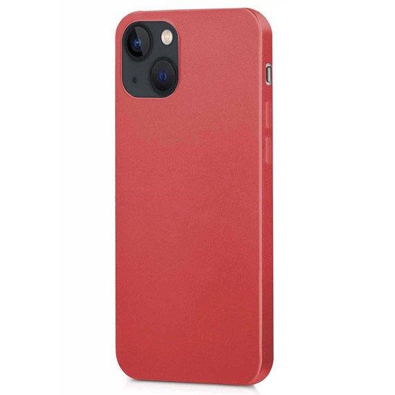 Microsonic Matte Silicone Apple iPhone 14 Plus Kılıf Kırmızı 2