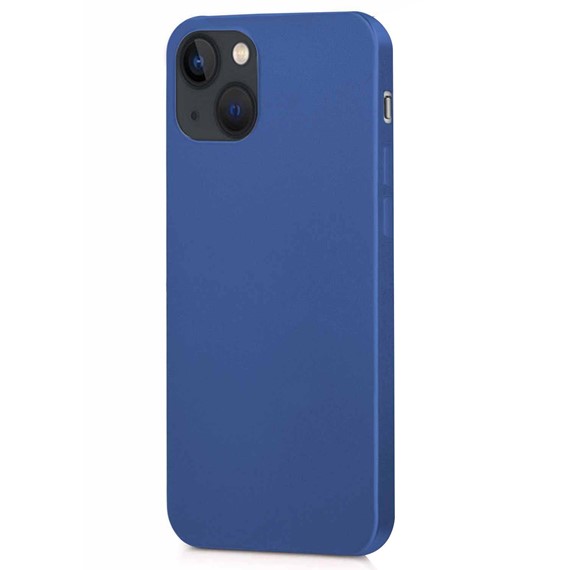 Microsonic Matte Silicone Apple iPhone 14 Plus Kılıf Lacivert 2