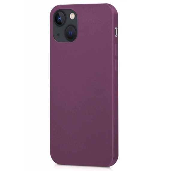 Microsonic Matte Silicone Apple iPhone 14 Plus Kılıf Mor 2