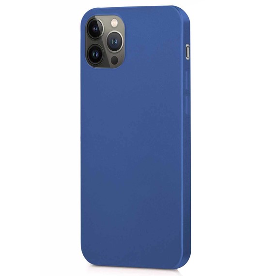 Microsonic Matte Silicone Apple iPhone 14 Pro Kılıf Lacivert 2