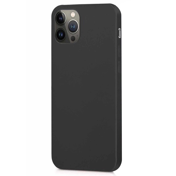 Microsonic Matte Silicone Apple iPhone 14 Pro Kılıf Siyah 2