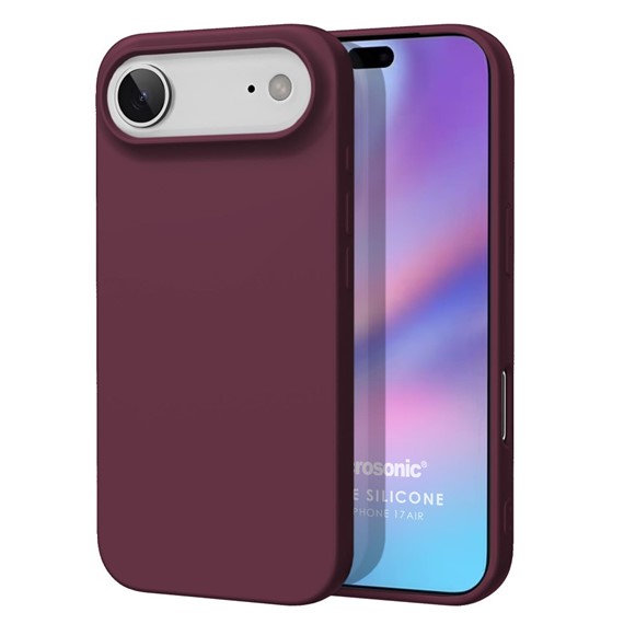 Microsonic Matte Silicone Apple iPhone 17 Air Kılıf Mor 1