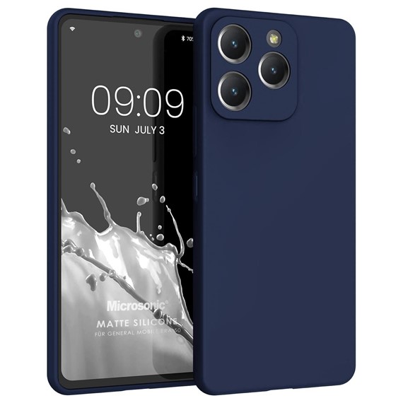 Microsonic Matte Silicone General Mobile Era 50 Kılıf Lacivert 1
