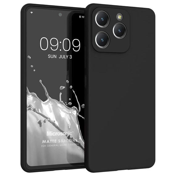Microsonic Matte Silicone General Mobile Era 50 Kılıf Siyah 1