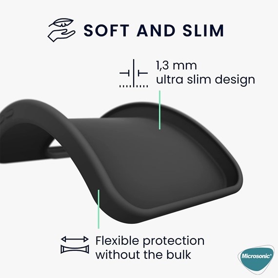 Microsonic Matte Silicone TECNO Pova 6 Pro Kılıf Siyah 2