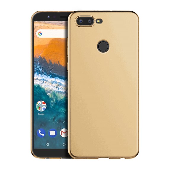 Microsonic Matte Silicone General Mobile GM9 Pro Kılıf Gold 1