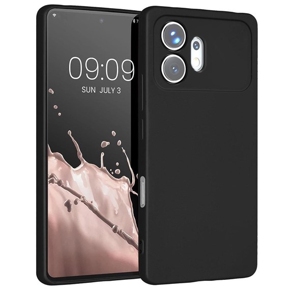 Microsonic Matte Silicone Honor 600 5G Kılıf Siyah 1