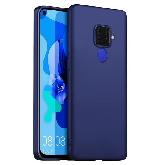 Microsonic Matte Silicone Huawei Mate 30 Lite Kılıf Lacivert 1