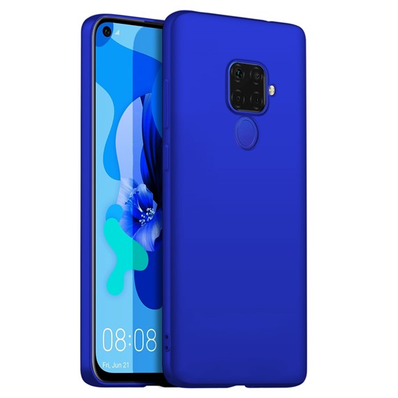 Microsonic Matte Silicone Huawei Mate 30 Lite Kılıf Mavi 1