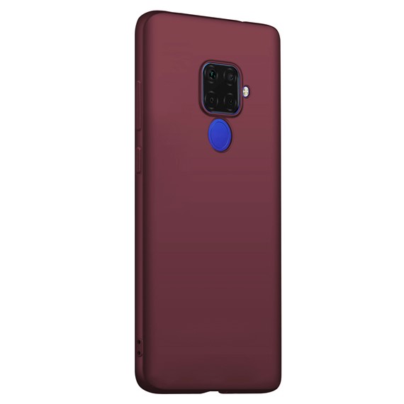 Microsonic Matte Silicone Huawei Mate 30 Lite Kılıf Mor 2