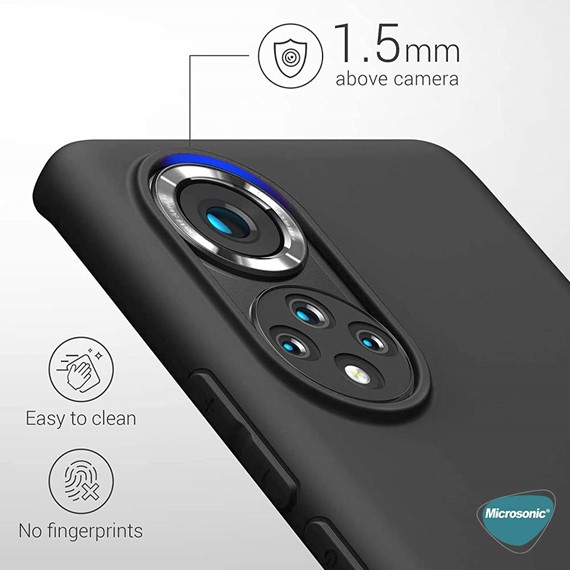 Microsonic Matte Silicone Huawei Nova 9 Kılıf Mor 4