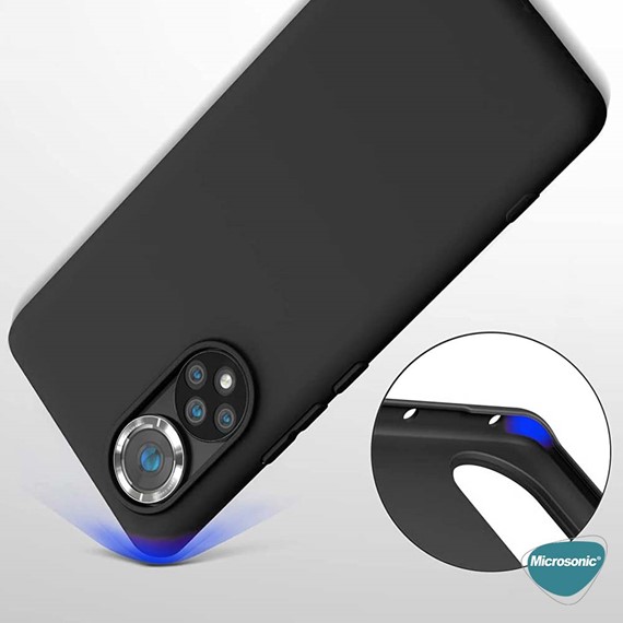Microsonic Matte Silicone Huawei Nova 9 Kılıf Mavi 5