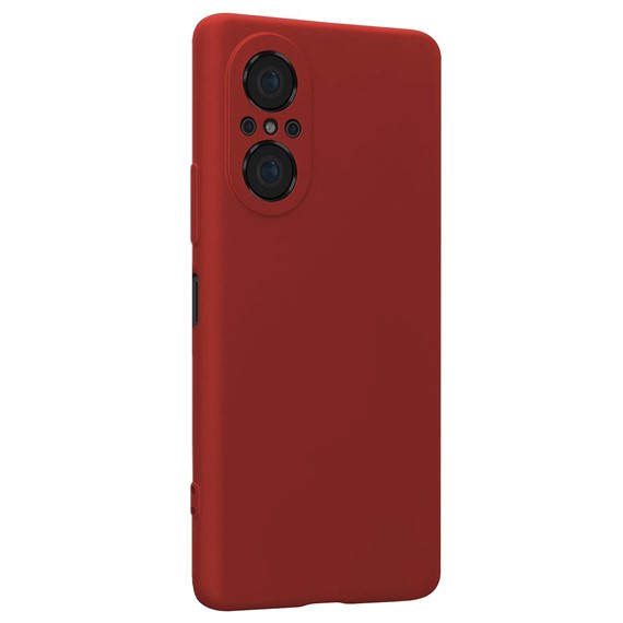 Microsonic Matte Silicone Huawei Nova 9 SE Kılıf Kırmızı 2