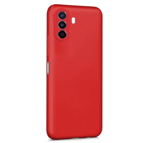 Microsonic Matte Silicone Huawei Nova Y70 Kılıf Kırmızı 2