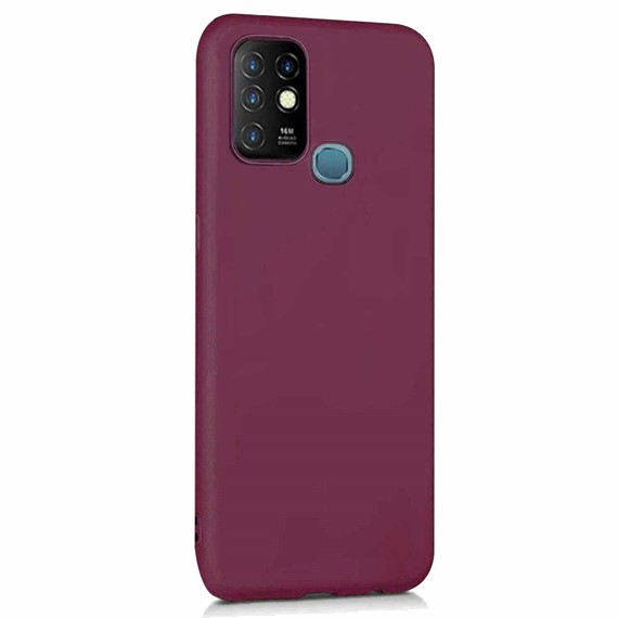 Microsonic Matte Silicone Infinix Hot 10 Kılıf Mor 2