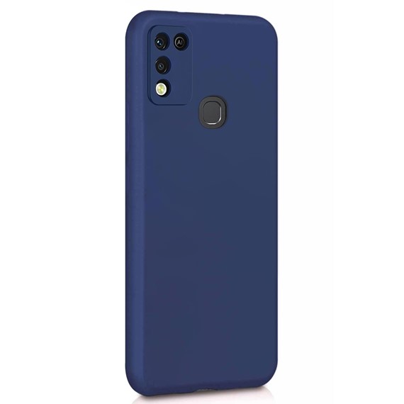 Microsonic Matte Silicone Infinix Hot 10 Play Kılıf Lacivert 2