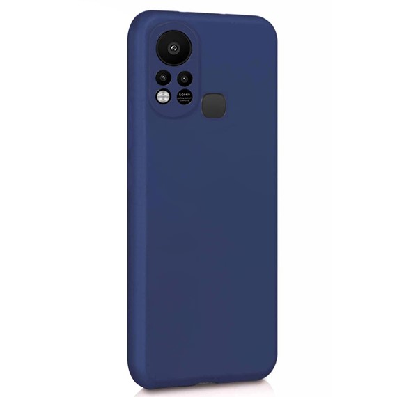 Microsonic Matte Silicone Infinix Hot 11S Kılıf Lacivert 2