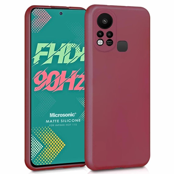 Microsonic Matte Silicone Infinix Hot 11S Kılıf Mor 1