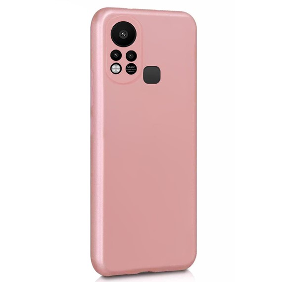 Microsonic Matte Silicone Infinix Hot 11S Kılıf Rose Gold 2