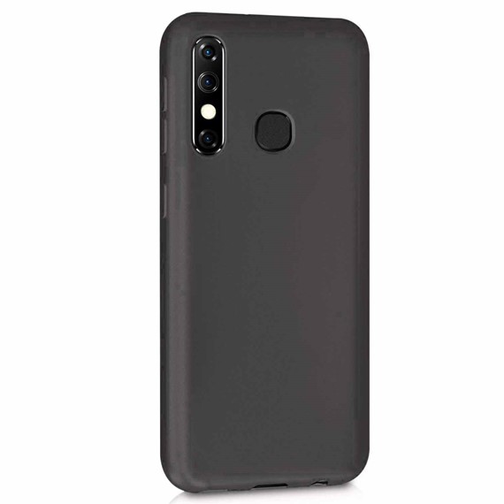 Microsonic Matte Silicone Infinix Hot 8 Kılıf Siyah 2