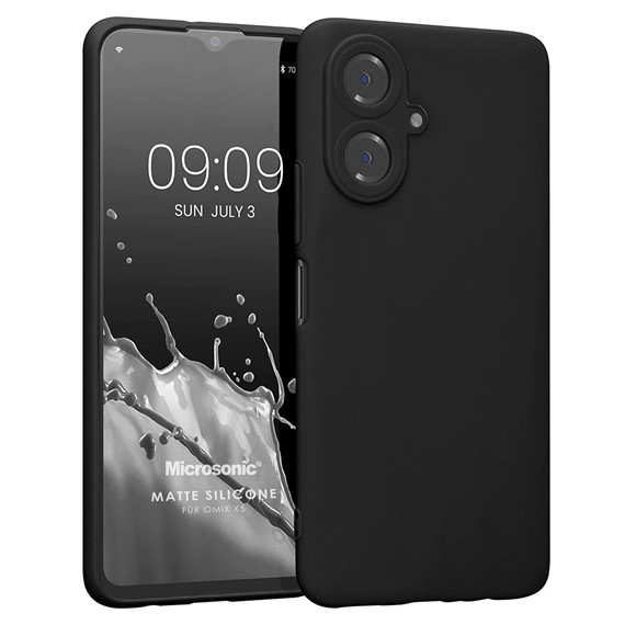 Microsonic Matte Silicone Omix X5 Kılıf Siyah 1