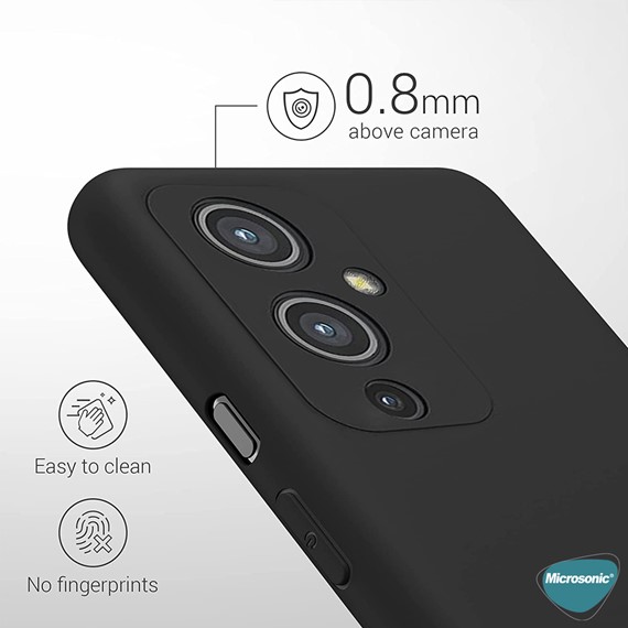 Microsonic Matte Silicone OnePlus 9 Kılıf Lacivert 2