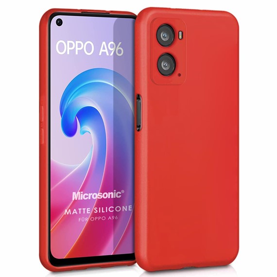 Microsonic Matte Silicone Oppo A36 Kılıf Kırmızı 1