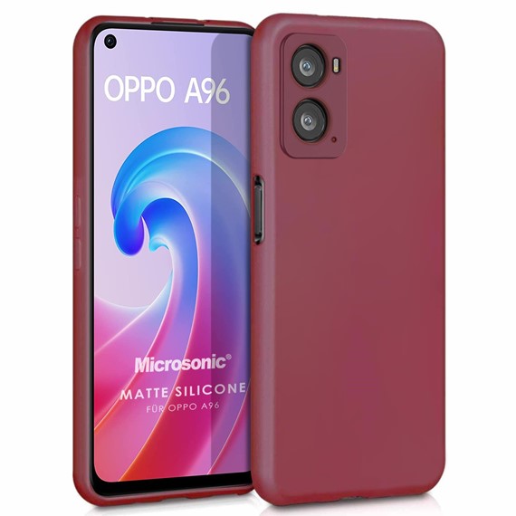 Microsonic Matte Silicone Oppo A36 Kılıf Mor 1